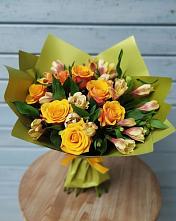 Букет цветов из:  Альстромерии и Розы в Чигири