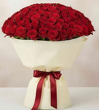 Букет 101 Красная роза Милано в Чигири
