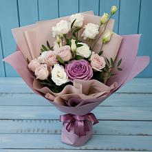 Букет цветов из:  Розы и Лизиантусы в Чигири