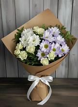 Букет цветов из:  Хризантемы и Розы в Чигири