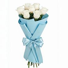 Букет 7 белых роз Проуд в Чигири