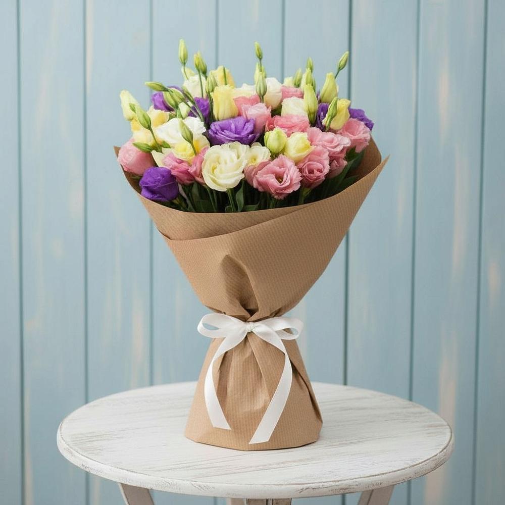 Букет цветов из: Лизиантусы в Чигири