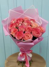 Букет 15 Розовых роз Равель в Чигири