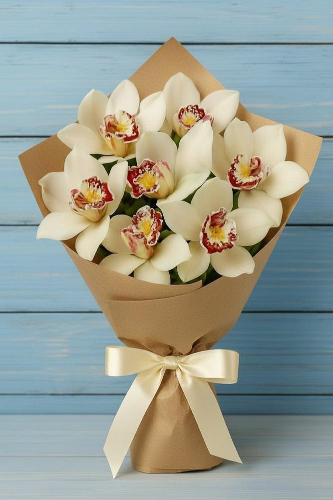 Букет цветов из: Орхидеи и Розы в Чигири