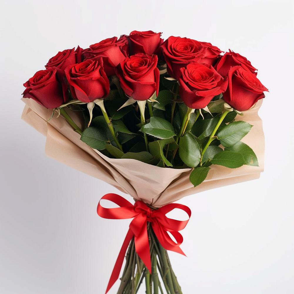 Букет 11 Красных роз Эдлесс Лав в Чигири