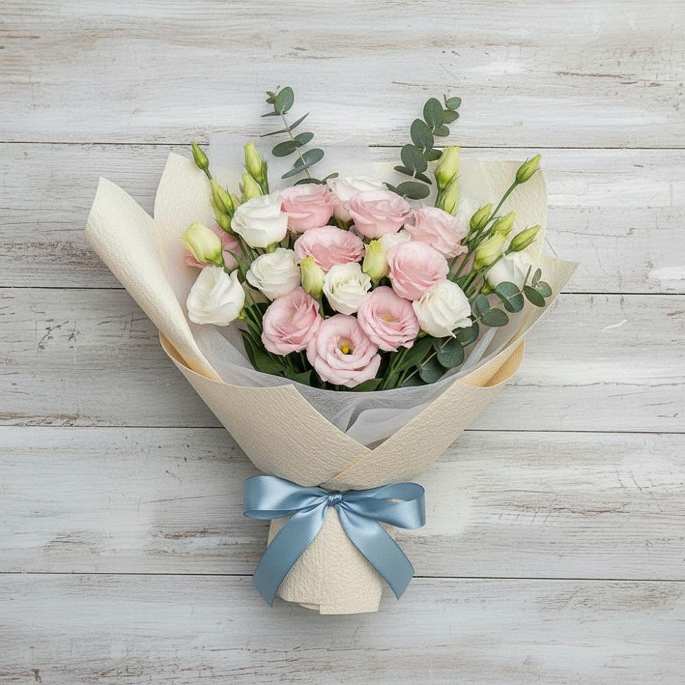 Букет цветов из: Лизиантусы в Чигири